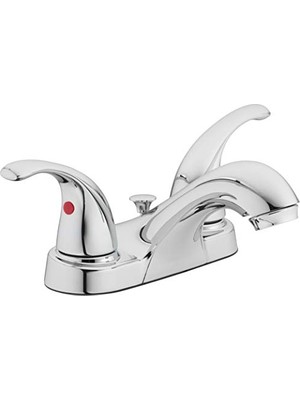 Defne Store 15-B42WP-CH-AV Iki Saplı Banyo Lavabo Bataryası, Cilalı Krom