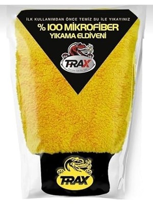 Defne Store Oto Araba Yıkama Kurutma Eldiveni, Mikrofiber Araç Yıkama Silme Eldiveni ve Araba Yıkama Bezi (Sarı)