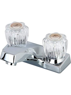 Defne Store FB101LP 3-3/8-Inç Spout Reach Columbia 4-Inç Centerset Musluk Pop-Up, Parlak Krom