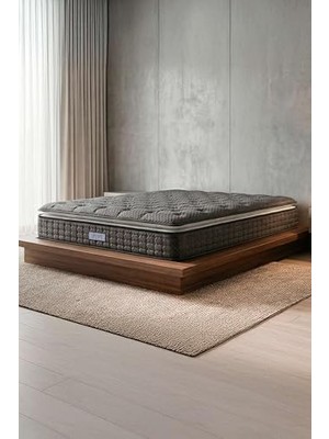 Defne Store Ultra Full Ortopedik Pedli Tavşan Tüyü Kumaş Bel ve Sırt Destekli Prime Pelüş Yatak (150 x 200)