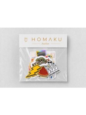 Homaku Laptop Telefon Ajanda Etiket Seti - 15 Parça Sticker -1A016