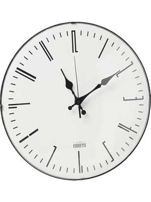 Defne Store 36 cm Dekoratif Gerçek Cam Bombe Sessiz Mekanizmalı Duvar Saati MR139