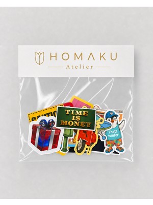 Homaku Laptop Telefon Ajanda Etiket Seti - 15 Parça Sticker -1A010