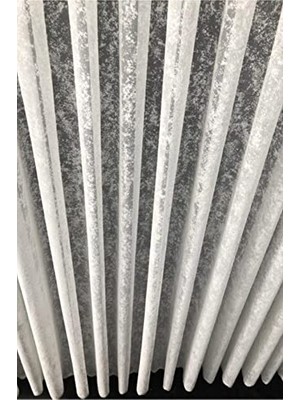 Defne Store Kırık Beyaz Ekstraforlu Pilesiz Tül Perde, 230 x 200 cm