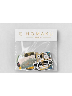Homaku Laptop Telefon Ajanda Etiket Seti - 15 Parça Sticker -1A014