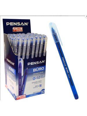 Ms Büro 1.0 mm Mavi Tükenmez Kalem 12 Adet Tk.k