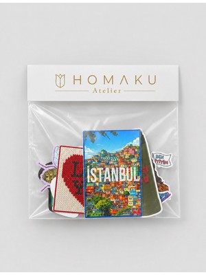 Homaku Laptop Telefon Ajanda Etiket Seti - 15 Parça Sticker - 1A013