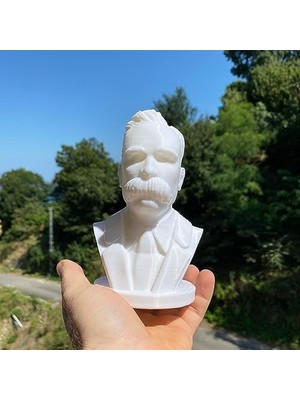 Defne Store Friedrich Nietzsche Büstü, 15 cm Dekoratif Biblo ve Kitaplık Süsü