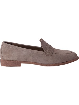 Hobby Süet Hakiki Deri Penny Loafer Kadın Babet | MB262150S