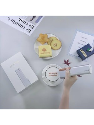 Defne Store Mini Elde Taşınabilir Gıda Baskı Kalemi, Mürekkep Püskürtmeli Yiyecek Yazıcısı