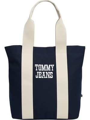 Defne Store Çanta, Hilfiger Tjm Bold Varsıty Tote Erkek Tote Dark Night Navy Os