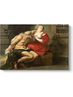 Defne Store Peter Paul Rubens Cimon ve Pero Kanvas Tablo, 60 x 40