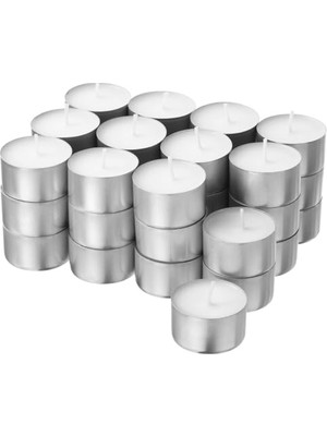 Defne Store Beyaz Tealight Mum, 6 Saat, 36 Adet
