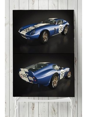 Defne Store (PSTER8262) Shelby Cobra Daytona Coupe Araba Posteri 2 40X60 cm