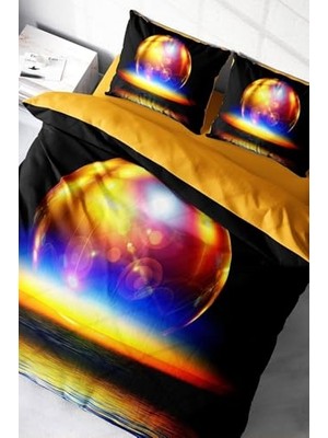 Defne Store Color World 3D Çift Kişilik Nevresim Takımı, MONOHOME5002