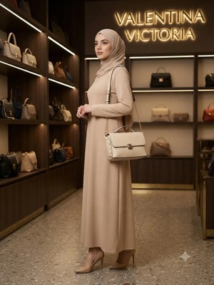 Valentina Victoria Hakiki Deri Aksesuarlı Zincir Detaylı Çapraz Çanta