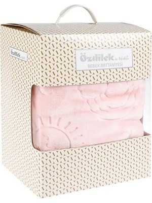 Özdilek Embos Peluş Bebek Battaniyesi Pembe