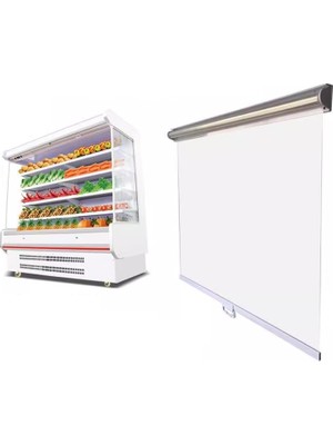 Su Geçirmez Şeffaf Plastik Stor Perde - Dondurucular ve Ticari Vitrinler Için Özelleştirilebilir Termal ve Toz Geçirmez Perdeler - Esnek Model