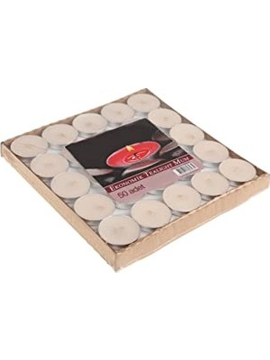 Defne Store 50 Adet Ekonomik Tealight Buhurdanlık Mumu
