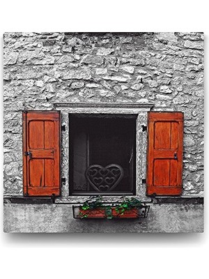 Defne Store Nostalji Pencere Tablosu - 100X100 cm