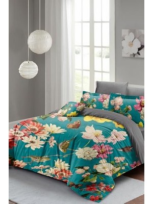 Defne Store Nevresim Takımı, %100 Pamuk Saten Çift Kişilik Rose Mix, MONOHOME35778
