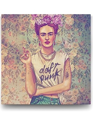 Defne Store Frida Kahlo Punk Tablosu - 90X90 cm
