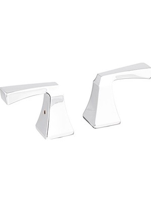 Defne Store Faucet RP53409 Dryden Iki Metal Kol Kolu Seti, Krom