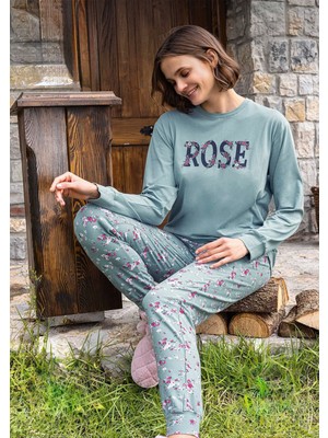 Aydoğan Bisiklet Yaka Kadın Pijama Takımı
