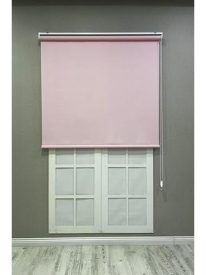Defne Store Stor Perde, Ithal Mat Polyester Pembe P1130, Pembe, 80 x 200