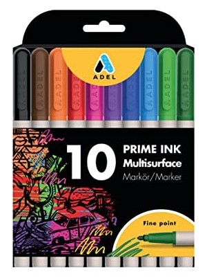 Defne Store Prime Ink Multisurface 10'lu Klasik Markör