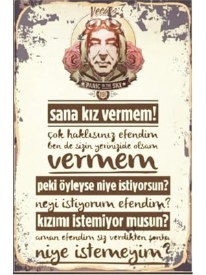 Defne Store Şener Şen Replik Retro Vintage DRTR0100 Ahşap Mdf Tablo