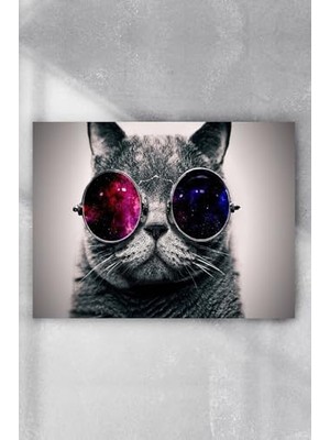 Defne Store PSTER5412 Kedi Eğlenceli Mizahi Poster (40X60 Cm)