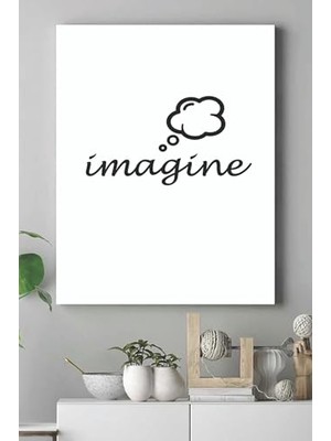 Defne Store (PSTER17163) Imagine Motivasyon Kanvas Tablo 30 x 40