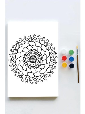 Prime (PSTER21619) Mandala Tuval Kanvas Tablo Boyama Hobi Seti 11 (40X60CM)