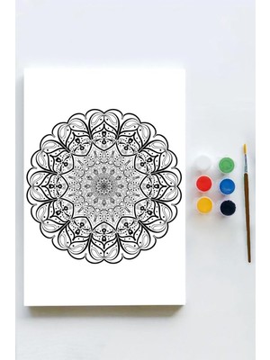 Prime (PSTER21592) Mandala Tuval Kanvas Tablo Boyama Hobi Seti 16 (50X70CM)