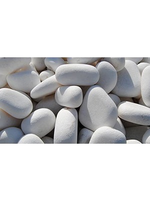 Defne Store Beyaz Dolomit Doğal Dekoratif Taş 4-6 Cm, 25
