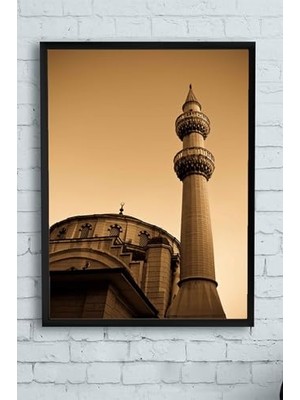 Defne Store PSTER10361 Camii Kutsal Mekan Çerçeveli Tablo 3 (30 x 40 Cm)