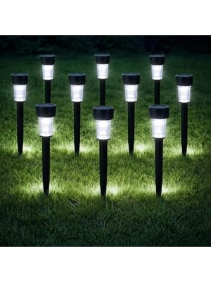 Defne Store Mr 10'lu Güneş Enerjili LED Bahçe Aydınlatması Solar Aydınlatma IP44 Su Geçirmez Işık Seti