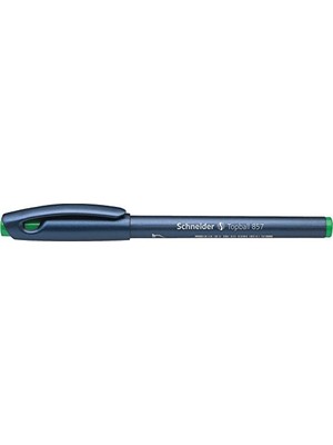 Defne Store Topball 857 Yeşil Roller Kalem, 0,6 mm Konik Uç