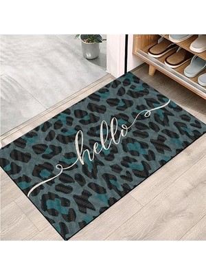 Defne Store Kapı Önü Paspası; Modern ve Kapı Paspası | Ev, Ofis ve Dış Mekân Kullanımı Için (Hello Wild) 45X65
