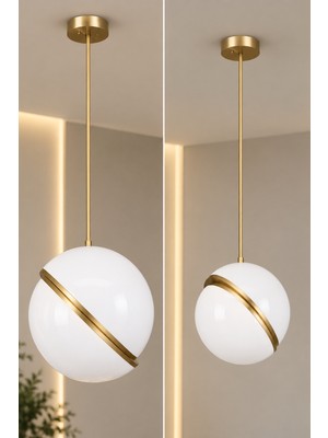 AVİZE Modern Küre Detaylı Sarkıt