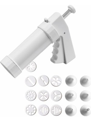 Defne Store 200 ml Pâtisserie Krema Dispenseri, 10 Designscheiben, 6 Garniertuellen