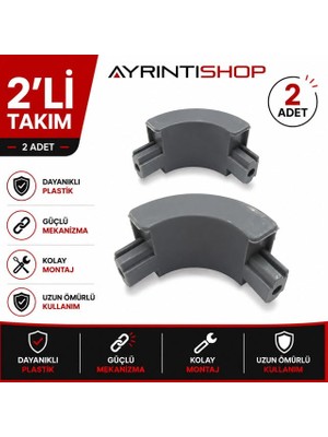 Defne Store Duşakabin Köşe Takozu, 2 Adet, Mika