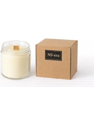 Defne Store 200 ml Tarçın Kokulu Ahşap Fitilli Doğal Soya Mum