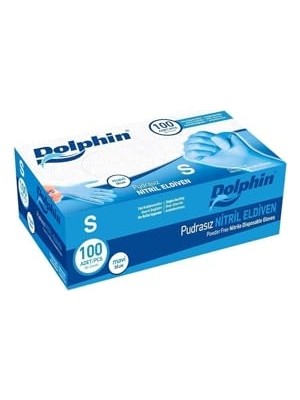 Defne Store Mavi Nitril Eldiven Pudrasız (S) 100'LÜ Paket