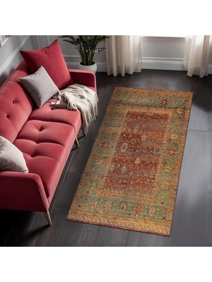 Defne Store Kadife Kaymaz Pamuk Tabanlı Yıkanabilir Antibakteriyel Salon Halısı 120X180