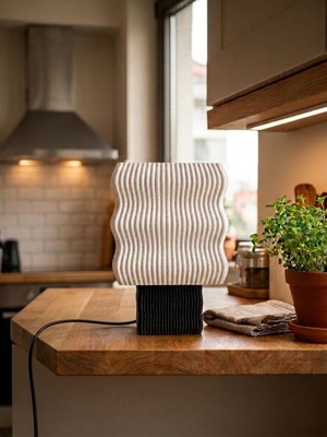 Bg Designobee Ritim- Modern Abajur Masa Lambası – Ambiyans Lambası, Dekoratif Aydınlatma