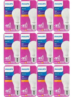 Bg Mycare 13W Sarı Işık E27 Duylu LED Ampul, 12 Adet
