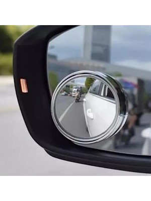 Defne Store Araç Kör Noktaları Için Çerçeveli Gerçek Cam Ayna, 360 Derece Hareketli, 3m Yapıştırıcılı, 2 Adet