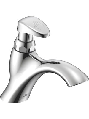 Defne Store 87T105 87T Tek Delik Ölçme Yavaş Yakın Banyo Bataryası, Krom, 6.35 x 1.9 x 6.35 Inç